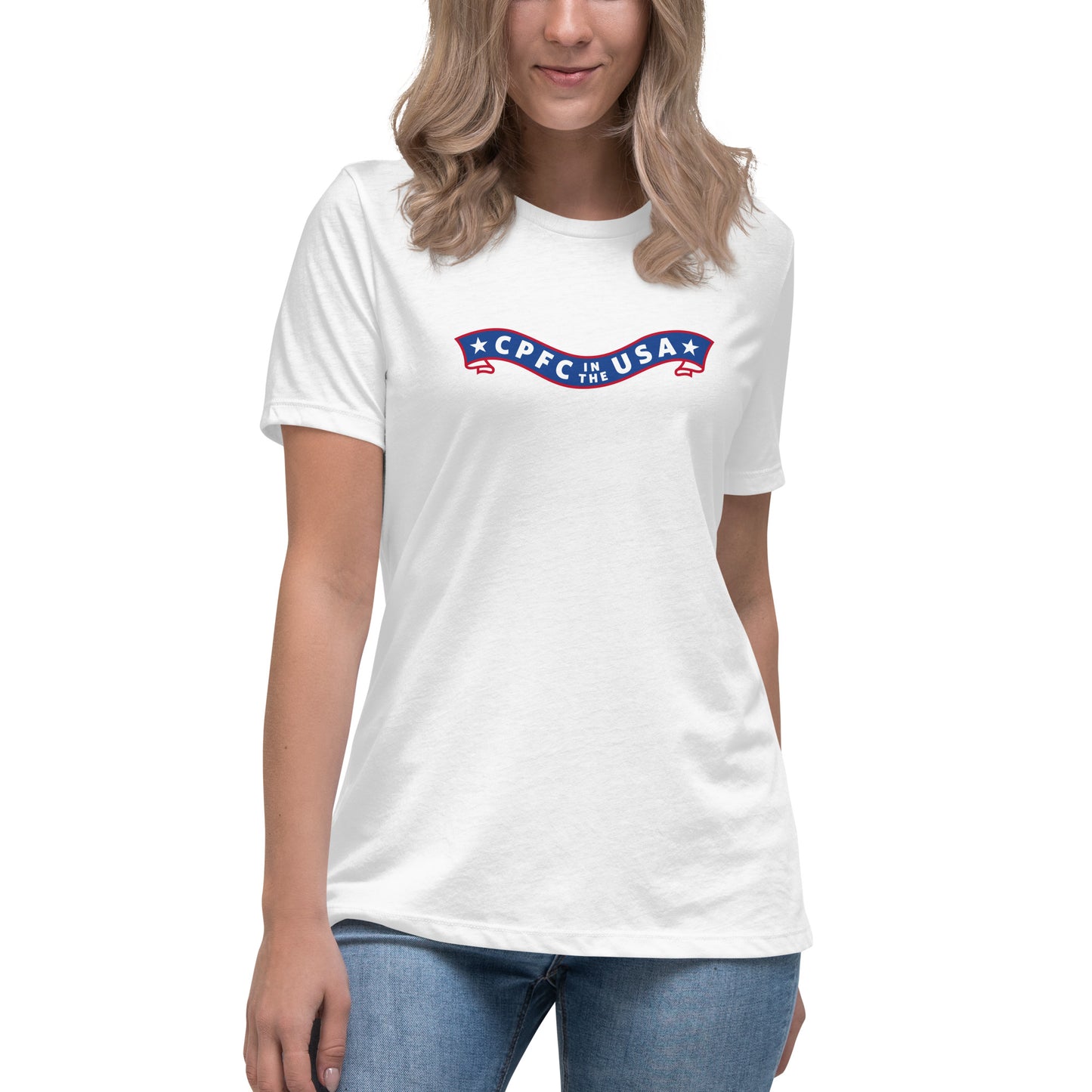 CPFC USA Ribbon Women's Relaxed T-Shirt